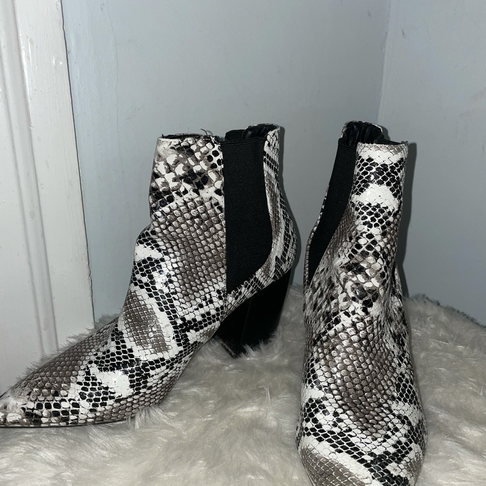 Snakeskin Booties